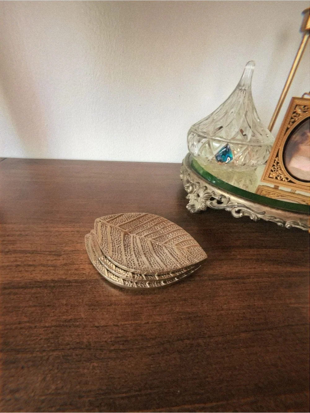 Silver Leaf coasters 3